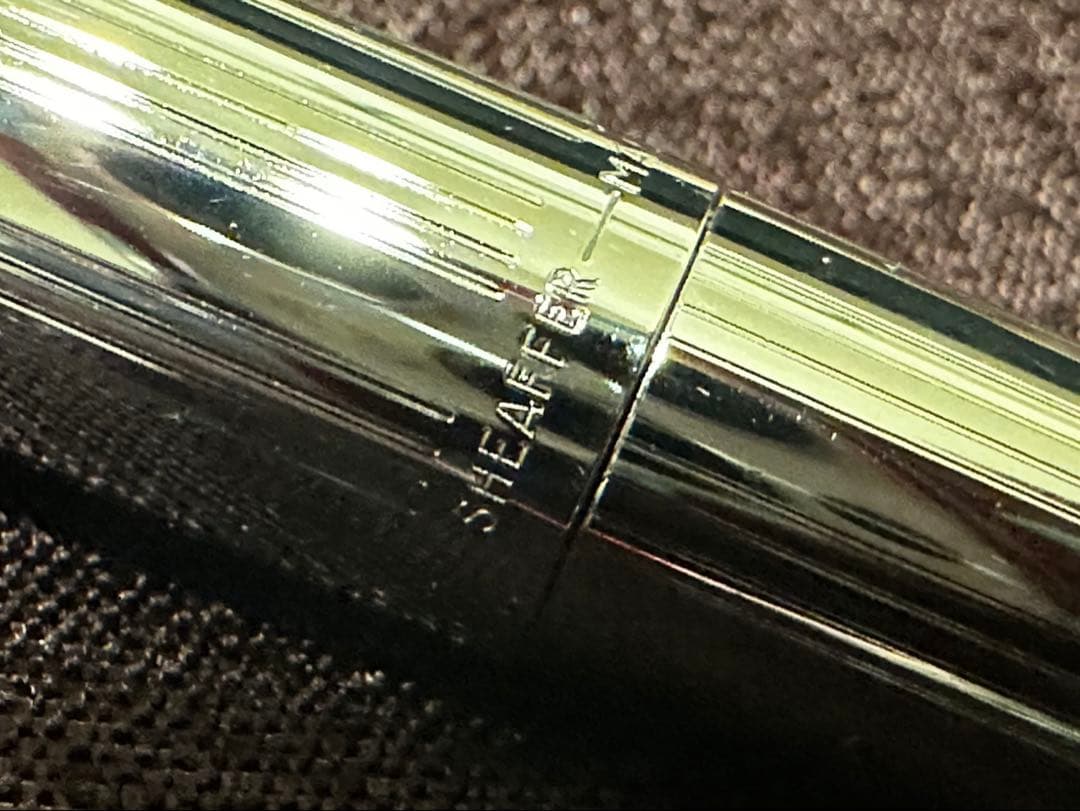 D91 SHEAFFER シルバー 万年筆 ゴールドクリップ