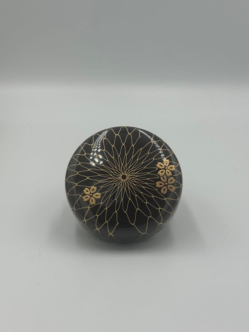 「セール中」　溜塗　網目桜　平棗　松峰作