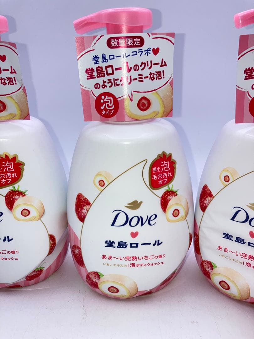 Dove ダヴ　堂島ロール　完熟いちごの香り　泡ボディウォッシュ　本体6本