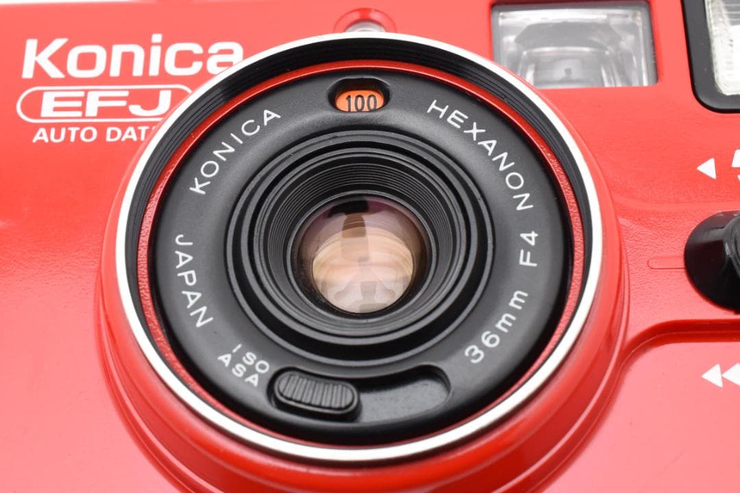 【動作OK・美品】Konica EFJ AUTO DATE（赤）