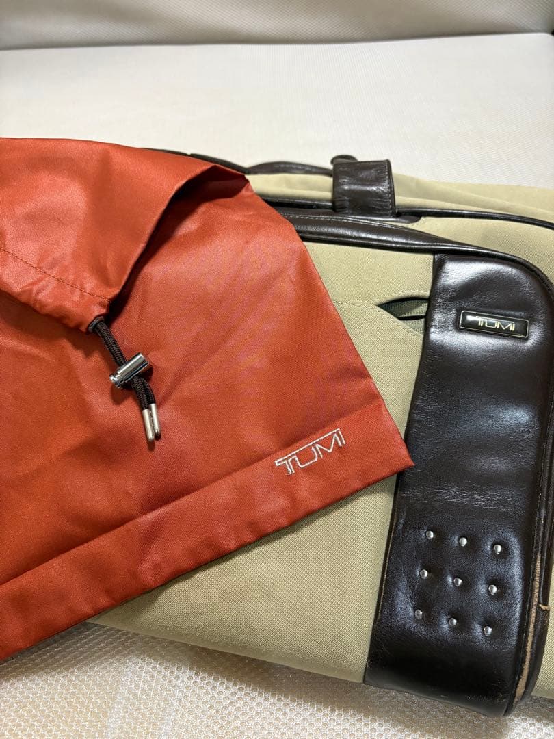 【断捨離】 TUMI ボストンバッグ ベージュ/ブラウン