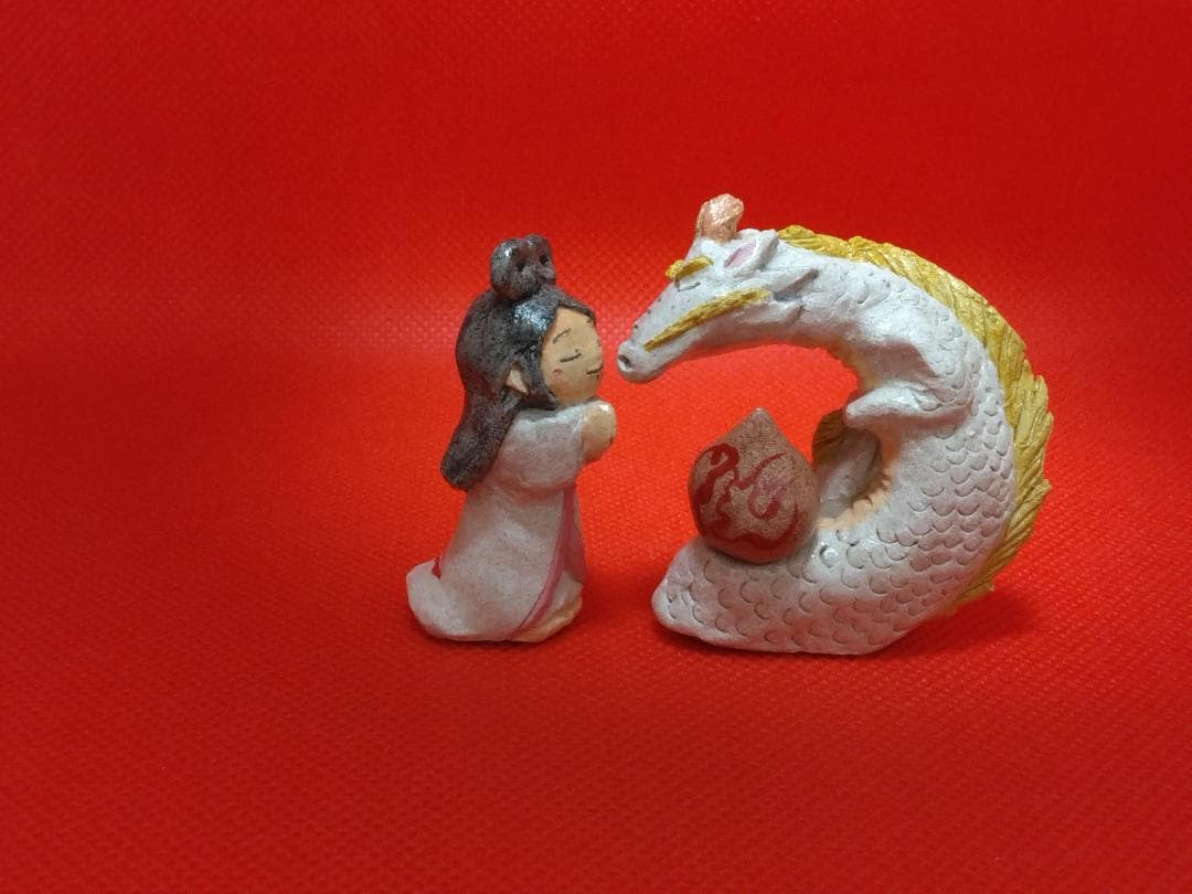 瀬織津姫＆白龍　　ちっちゃな神さま仏さま　弁財天