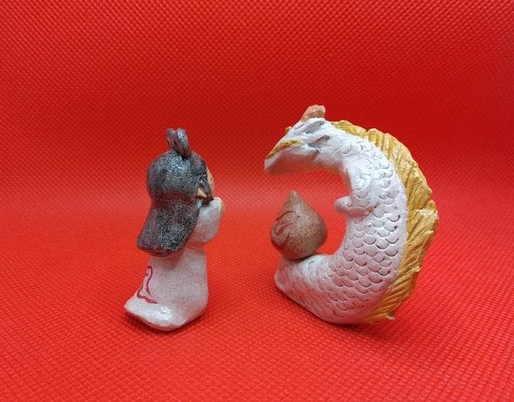 瀬織津姫＆白龍　　ちっちゃな神さま仏さま　弁財天