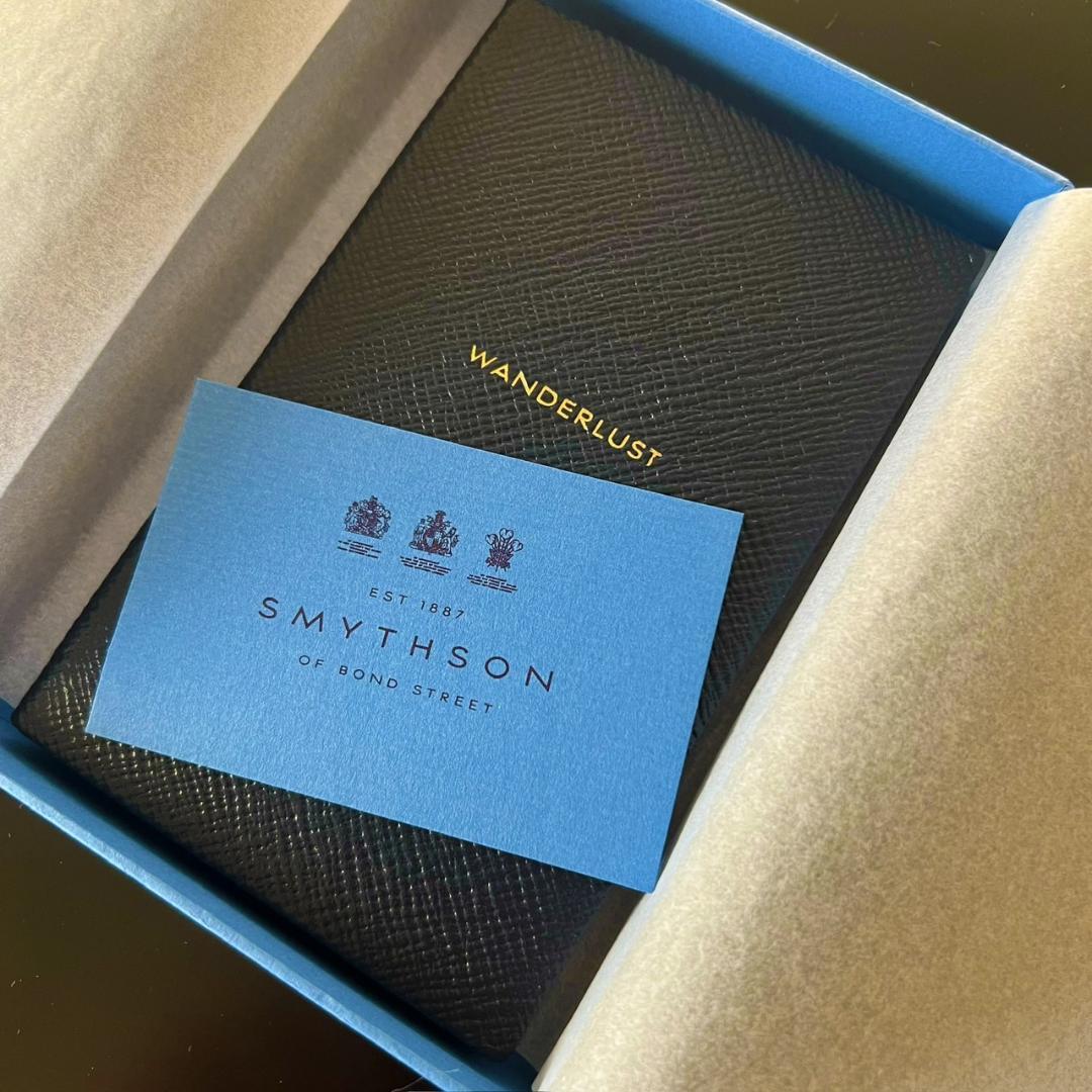 【新品・未使用・箱付き】SMYTHSON 「WANDERLUST」 パナマノート