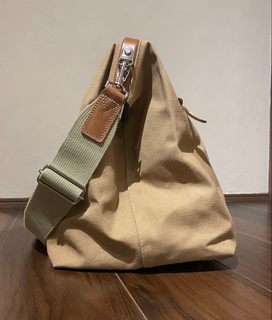 キャンバスレザーボストンバッグ