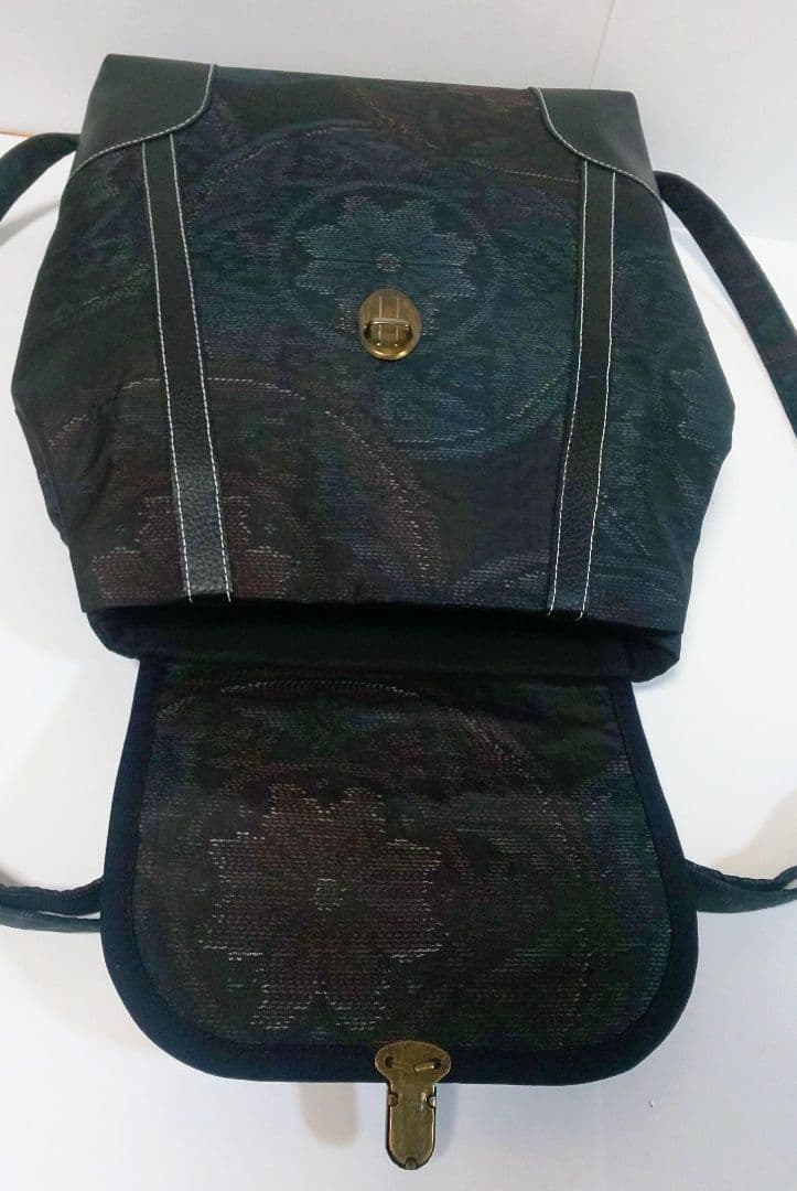 もりはは♪ハンドメイド*大島紬*リュックとバッグハンガー♪正絹