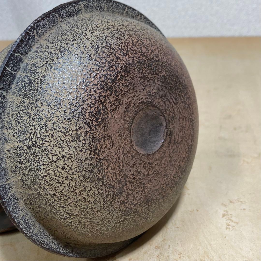 山形鋳物 あらい工房 鉄瓶 班紫銅蓋 虫食い摘 伝統工芸品 USED美品