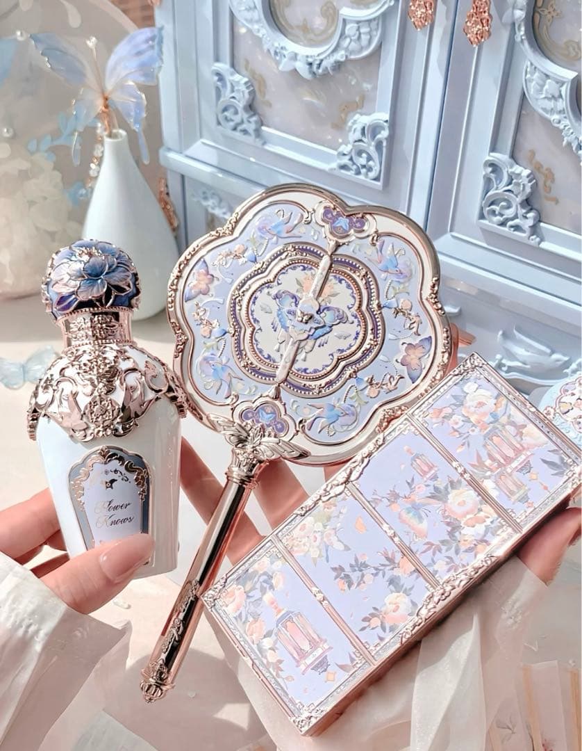 【新品2点セット】フラワーノーズ　胡蝶雲肩　パフューム　中華風コスメ　香水　美品
