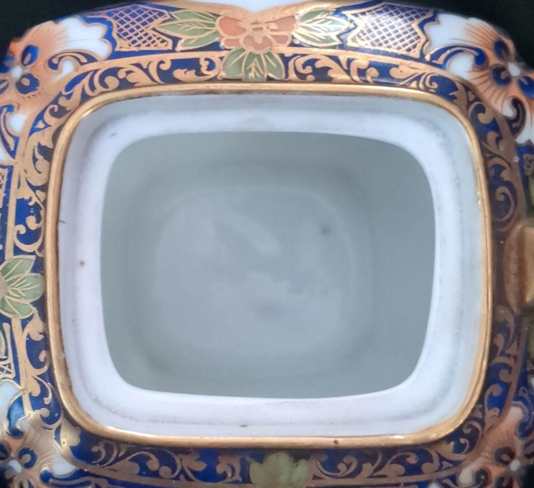お値下げ　オールドノリタケ　ポット　花　金彩