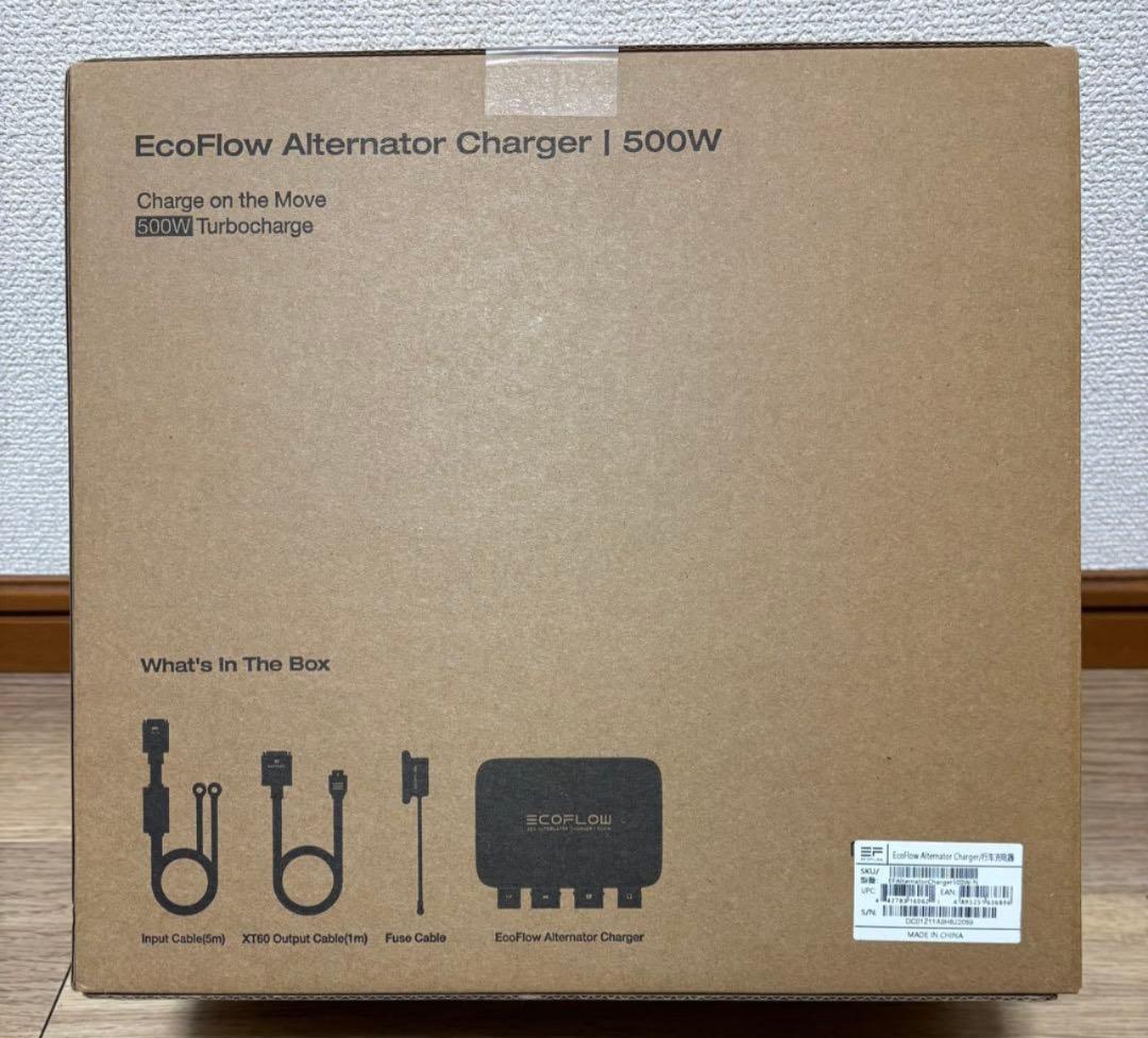 ★エコフローEcoFlow500Wオルタネーターチャージャー新品お値下げ中‼️