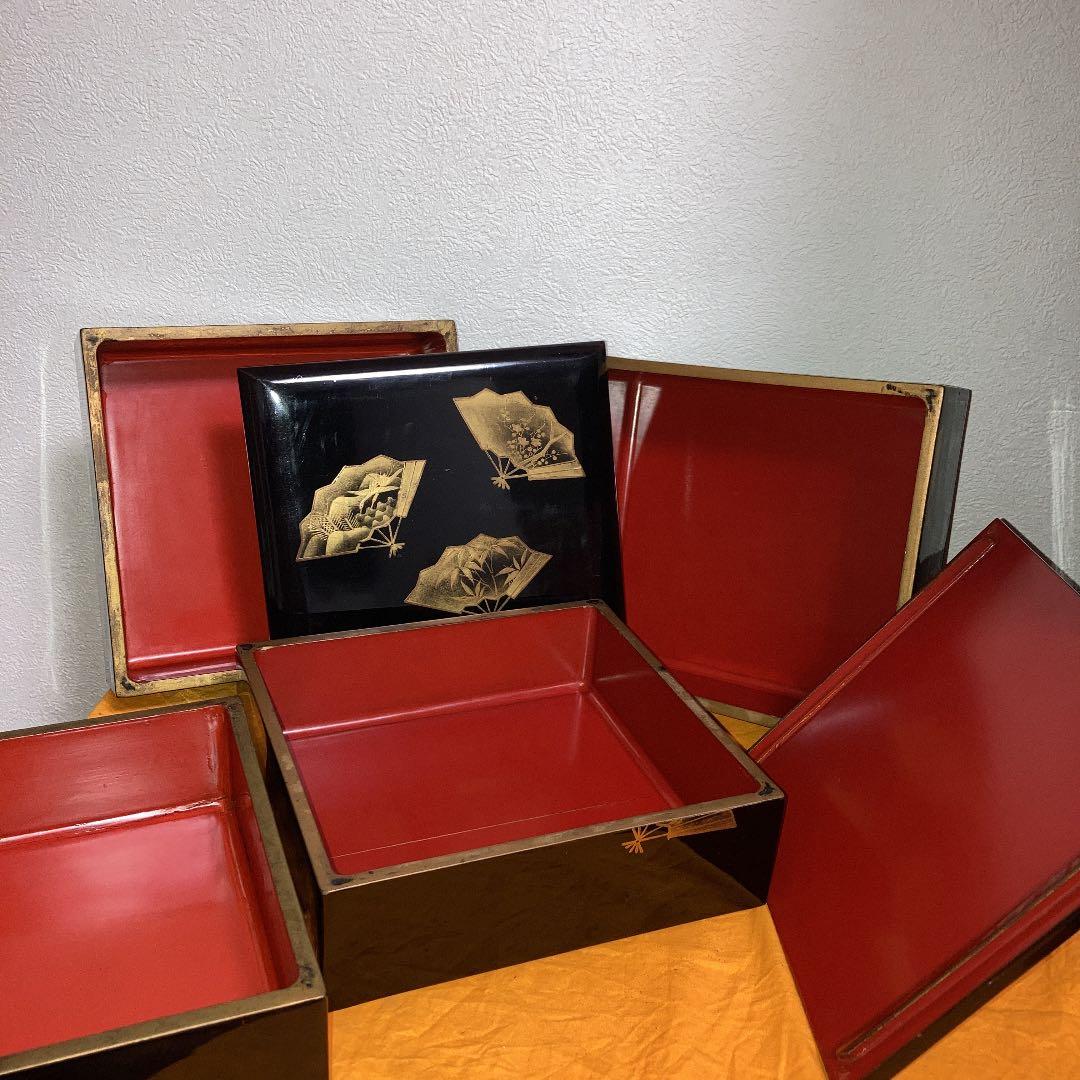 金蒔絵　重箱　明治　大正　古美術