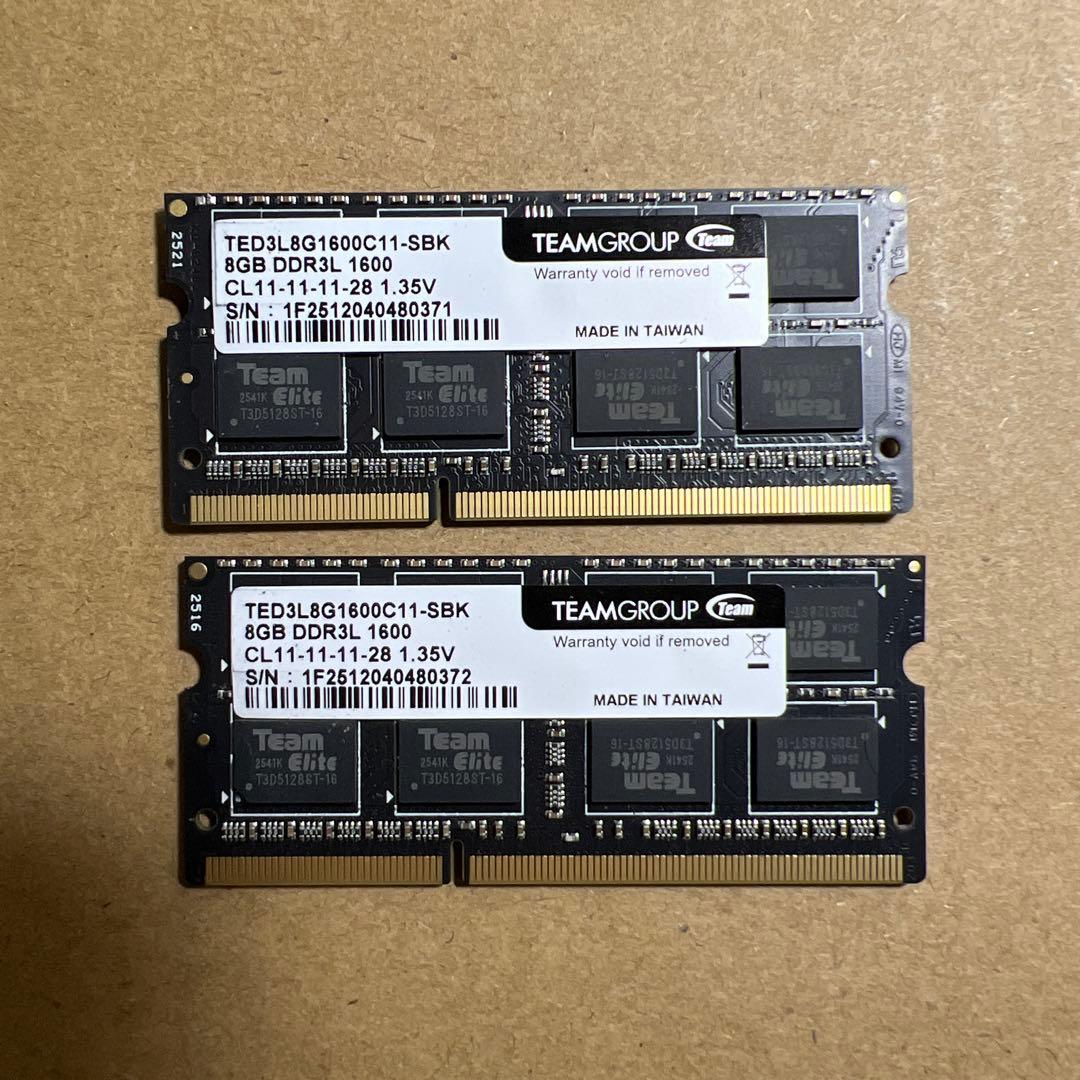 TEAMGROUP Elite 16GB キット (2 x 8GB)