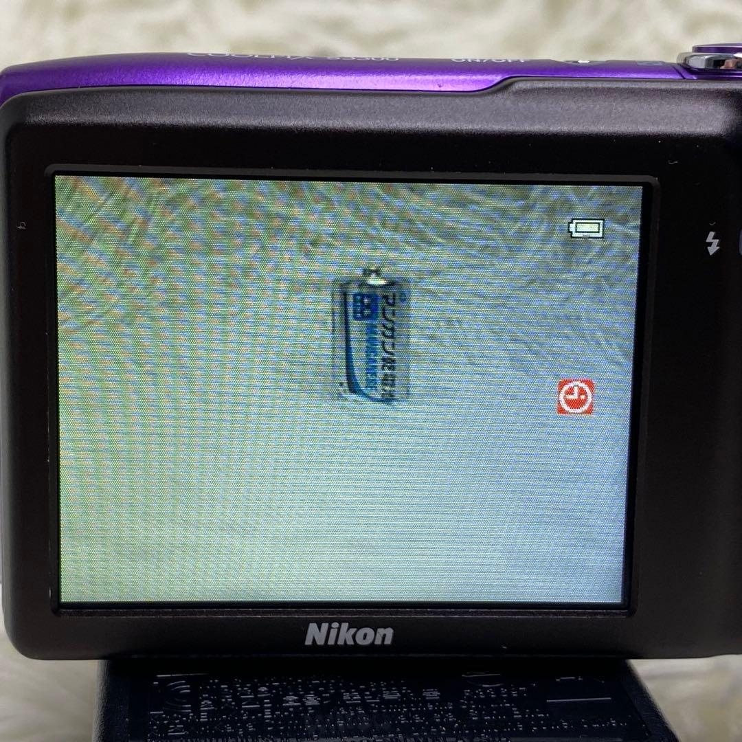 【稼動品／付属品有り】Nikon COOLPIX S3300 パープル デジカメ