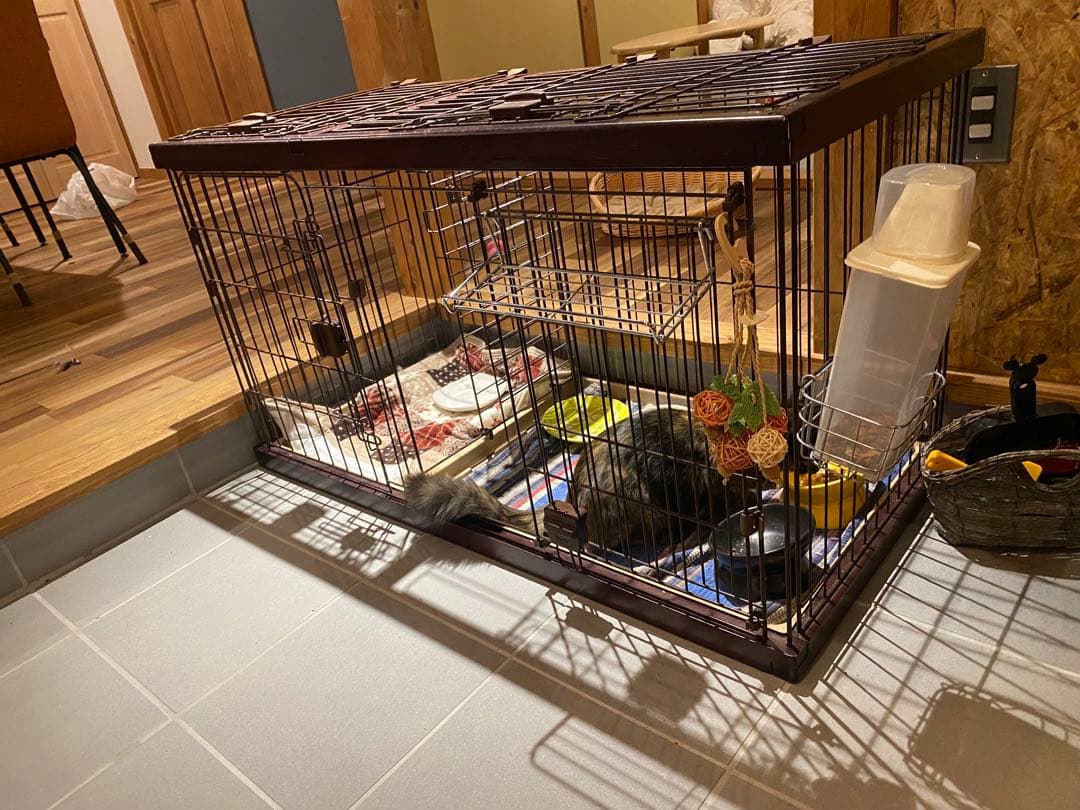ペティオ ドッグルームサークル ゲージ S ブラウン 屋根付‼️