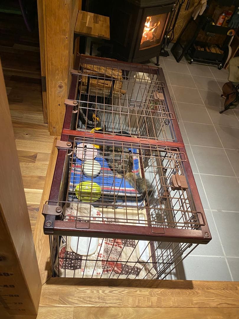 ペティオ ドッグルームサークル ゲージ S ブラウン 屋根付‼️