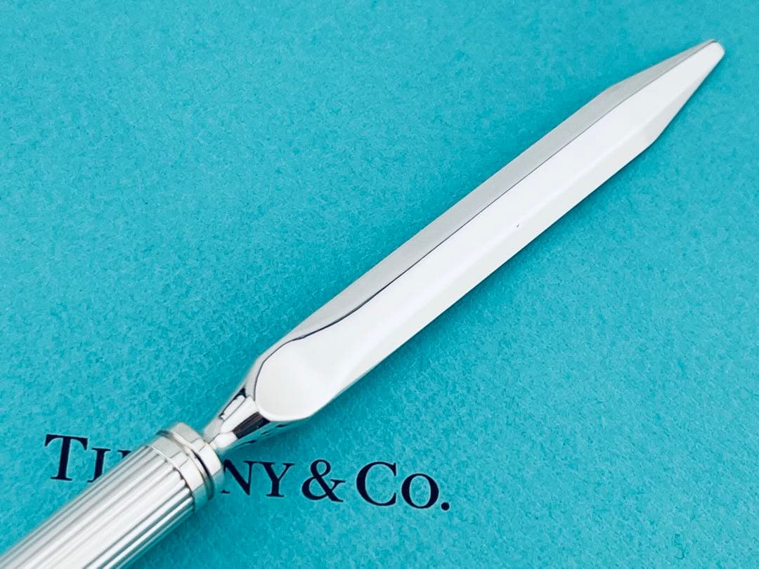 f255 美品　ティファニー　ペーパーナイフ　レターオープナー　シルバー