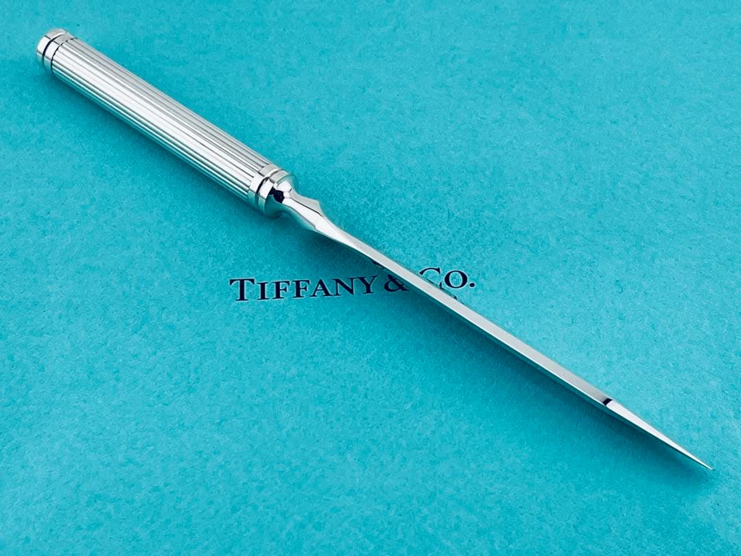 f255 美品　ティファニー　ペーパーナイフ　レターオープナー　シルバー