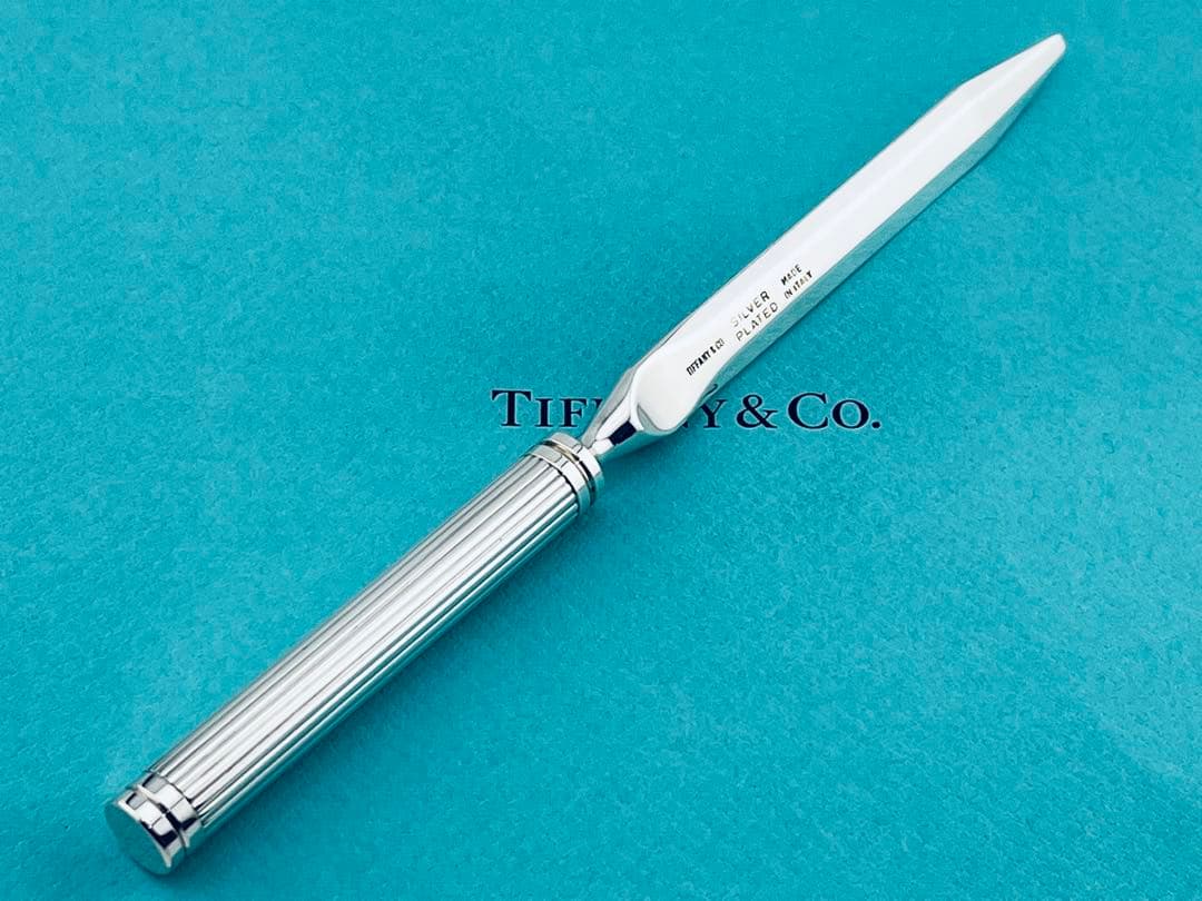 f255 美品　ティファニー　ペーパーナイフ　レターオープナー　シルバー