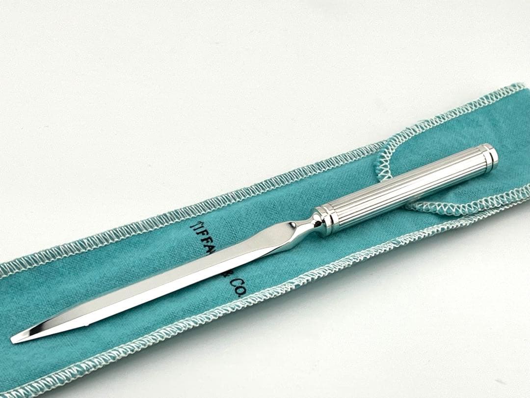 f255 美品　ティファニー　ペーパーナイフ　レターオープナー　シルバー