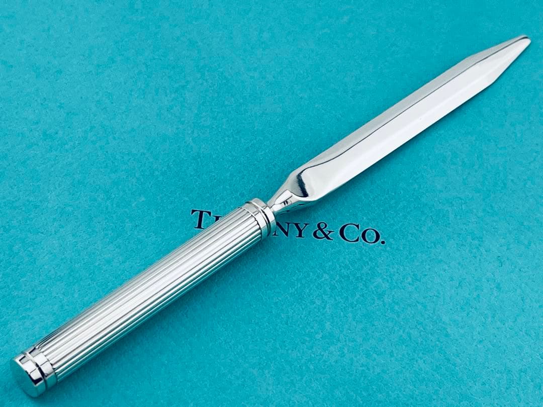 f255 美品　ティファニー　ペーパーナイフ　レターオープナー　シルバー