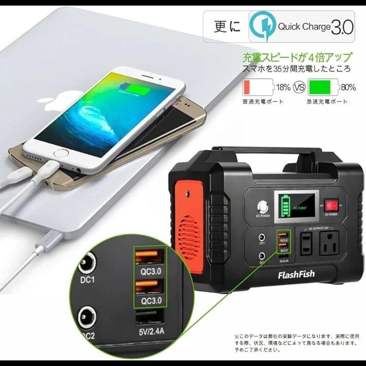 【新品】FlashFish ポータブル発電機 40800mAh/151Wh