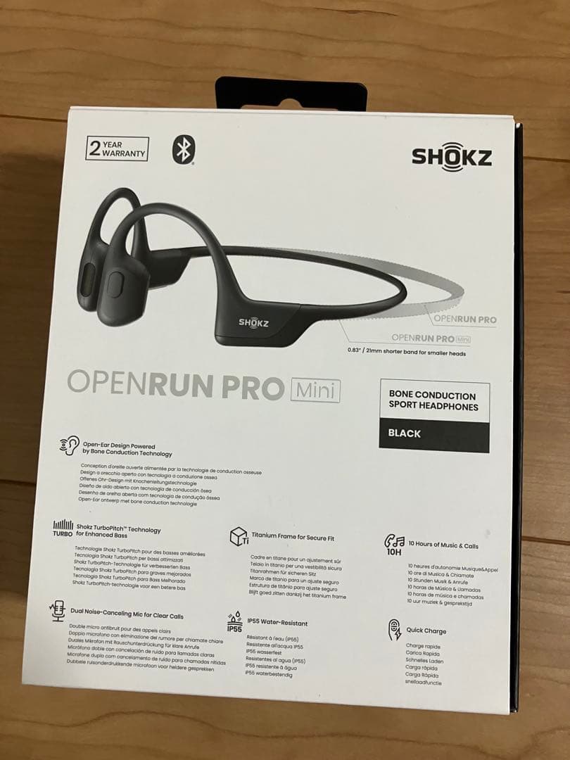 美品　SHOKZ OpenRun Pro Mini 骨伝導イヤホン