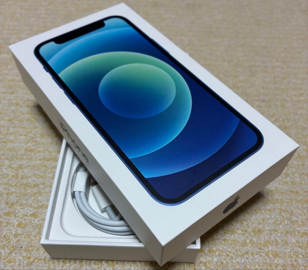 【値下げ】Apple iPhone 12mini ディープブルー 本体