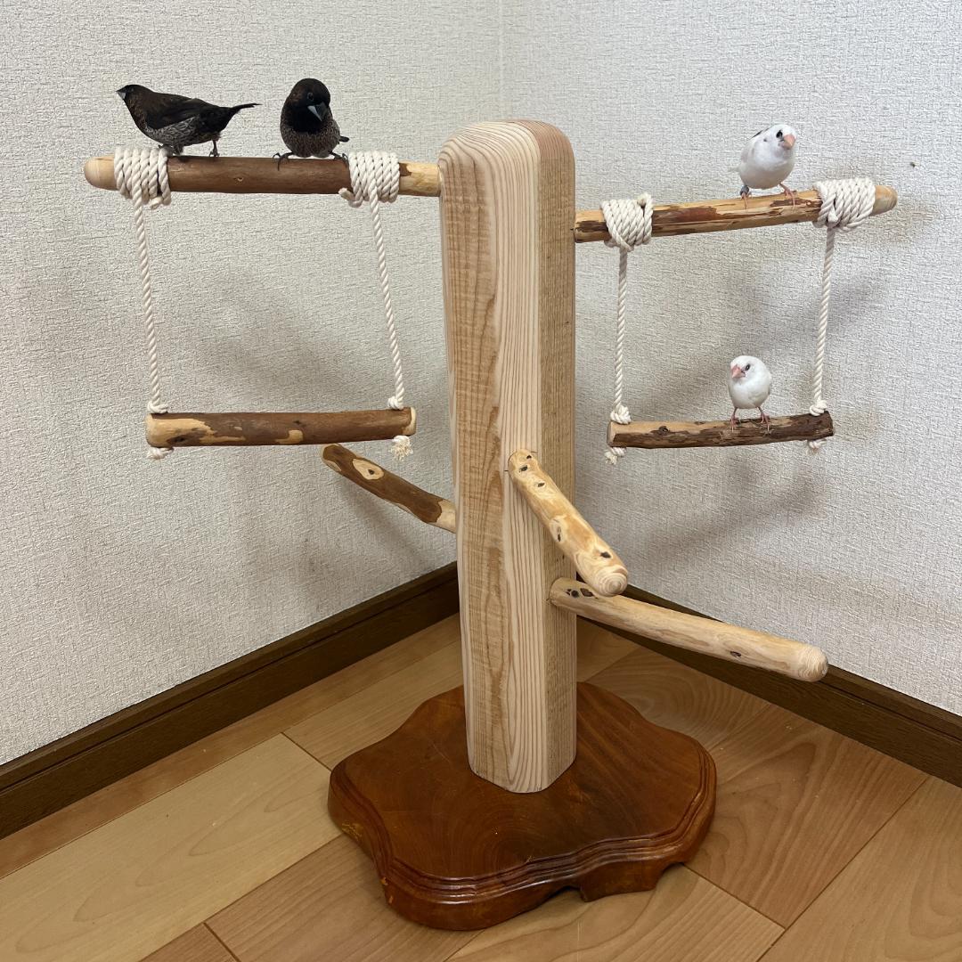 【中型鳥用】ブランコ♫バードアスレチック