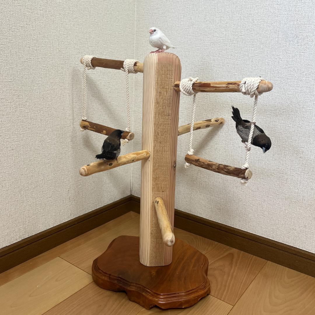 【中型鳥用】ブランコ♫バードアスレチック