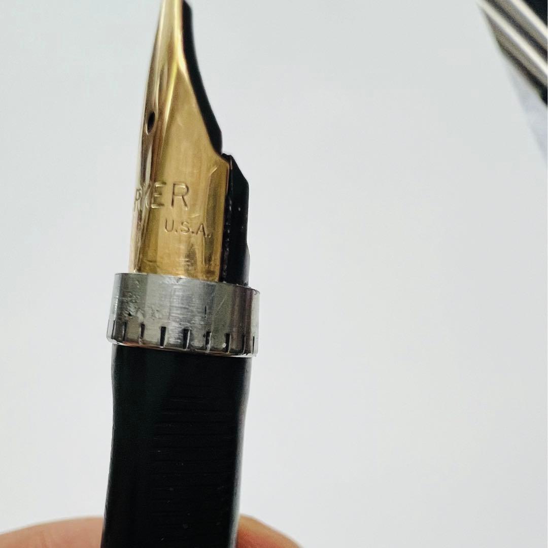 Parker パーカー 万年筆 ペン先14K 63 ブラウンマーブル