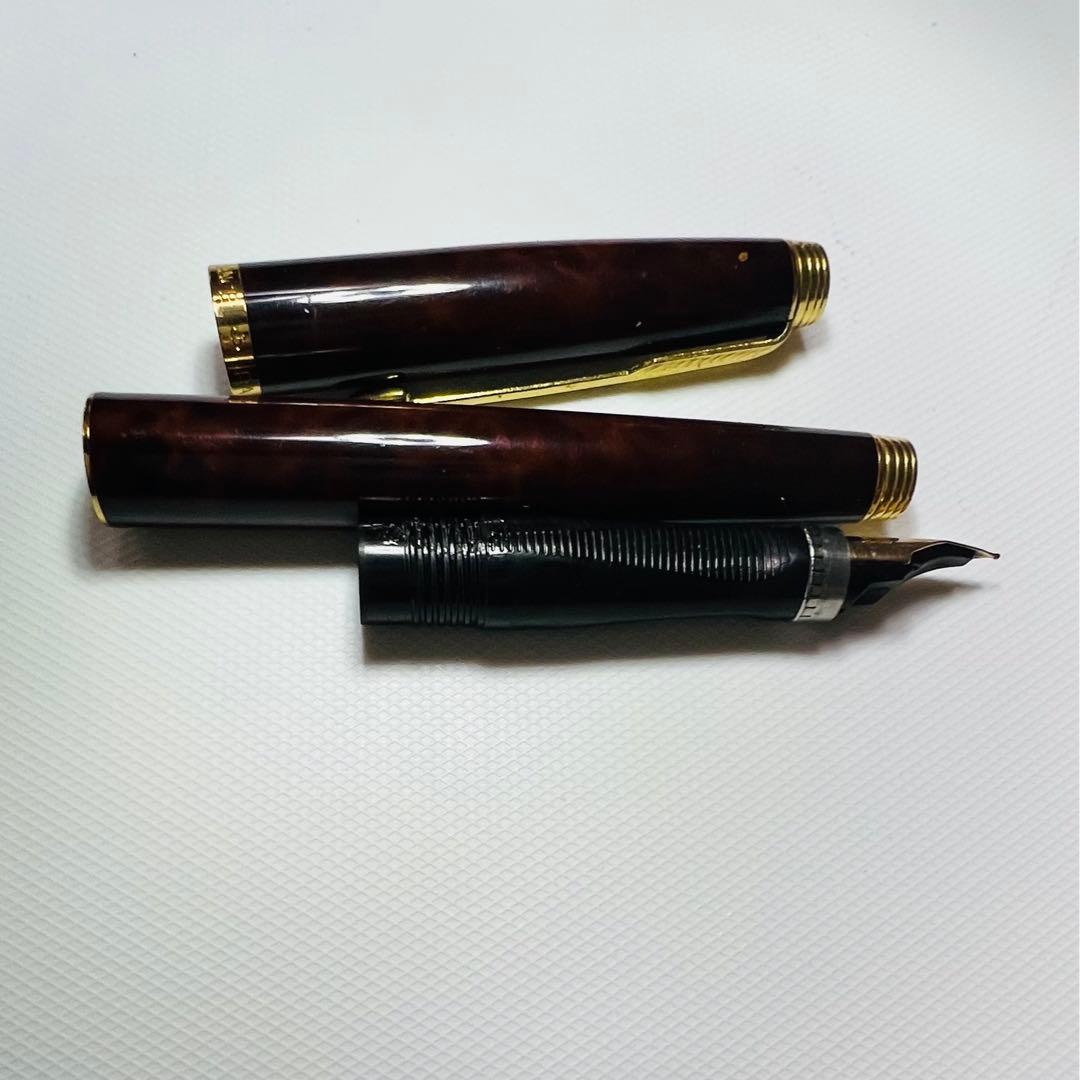 Parker パーカー 万年筆 ペン先14K 63 ブラウンマーブル