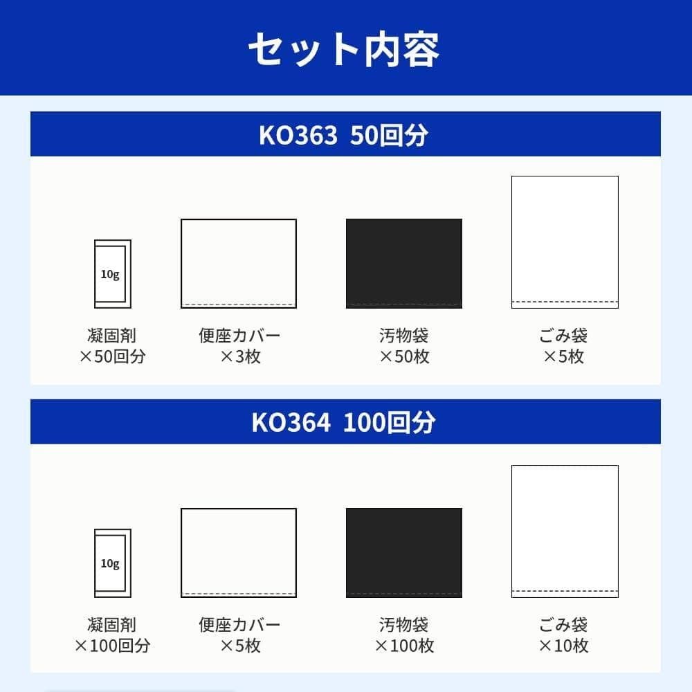 非常用簡易トイレ100回分セット