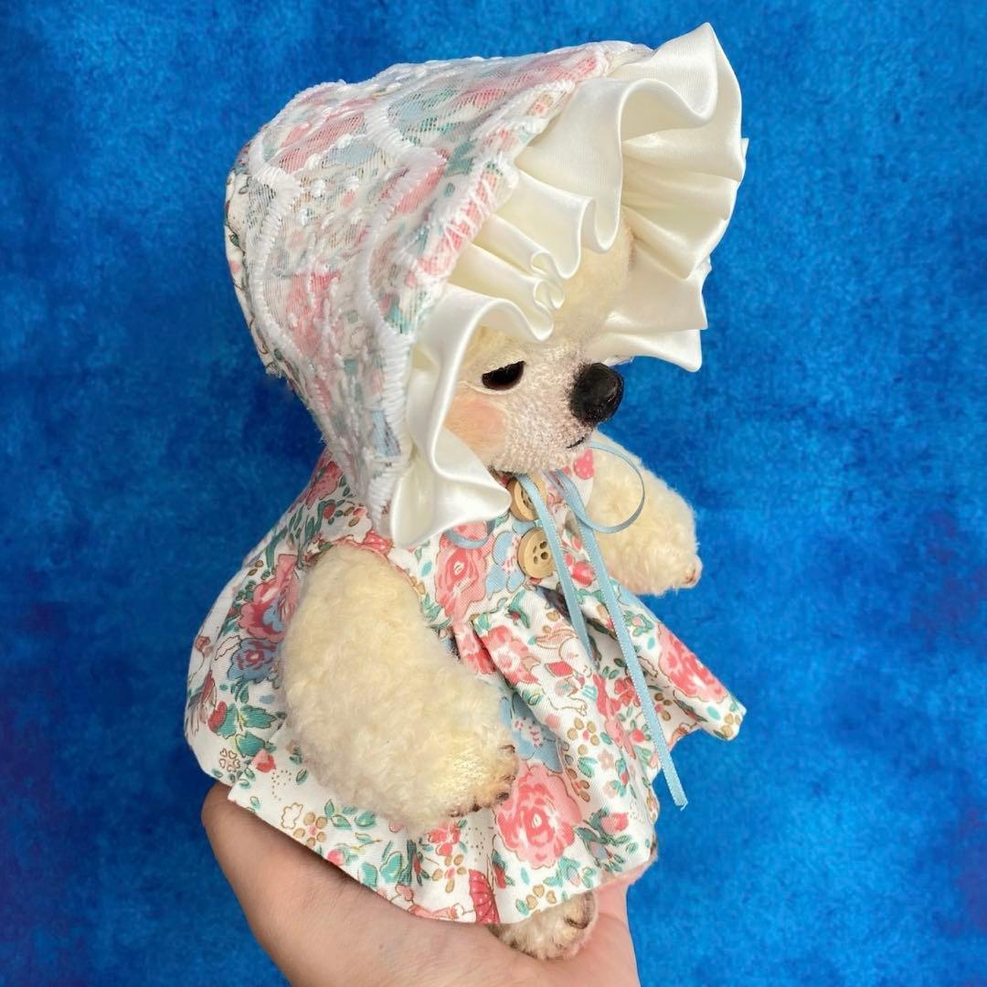 ネムネム仔熊ちゃん テディベア ぬいぐるみ 海外作家様 ハンドメイド 部屋飾り
