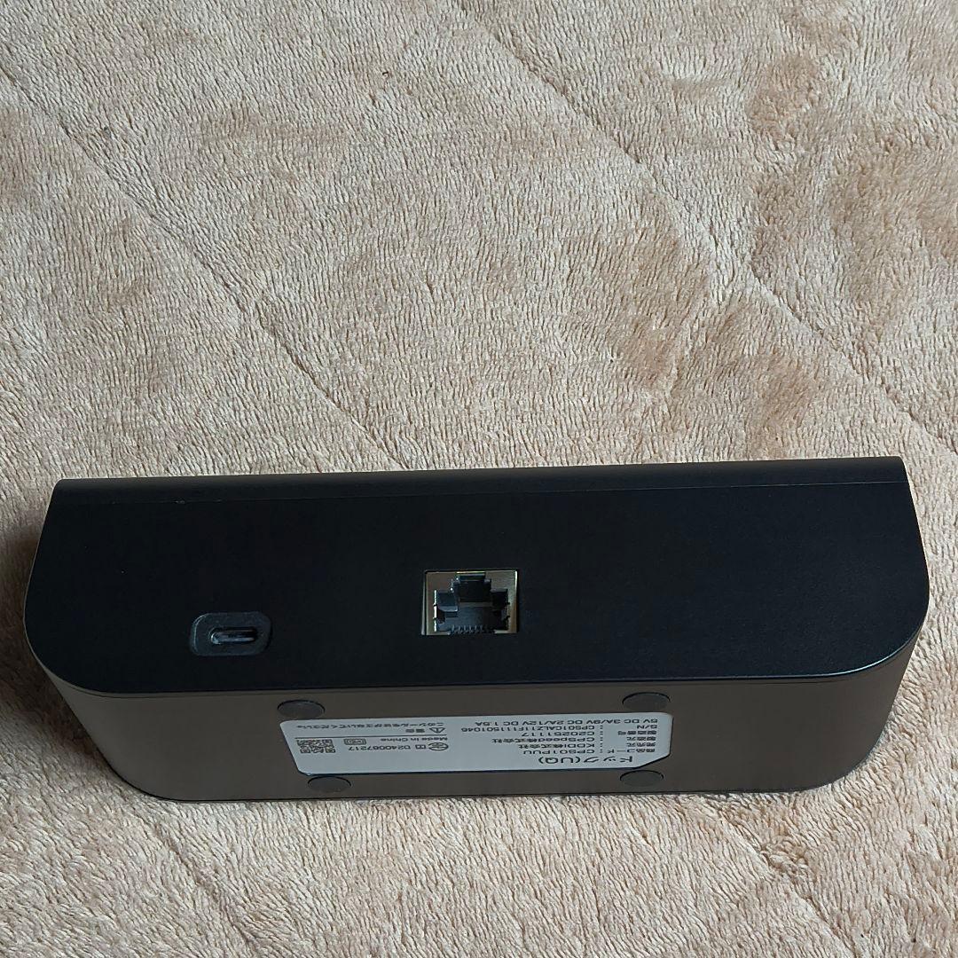 Speed Wi-Fi DOCK 5G 01 モバイルルーター ブラック