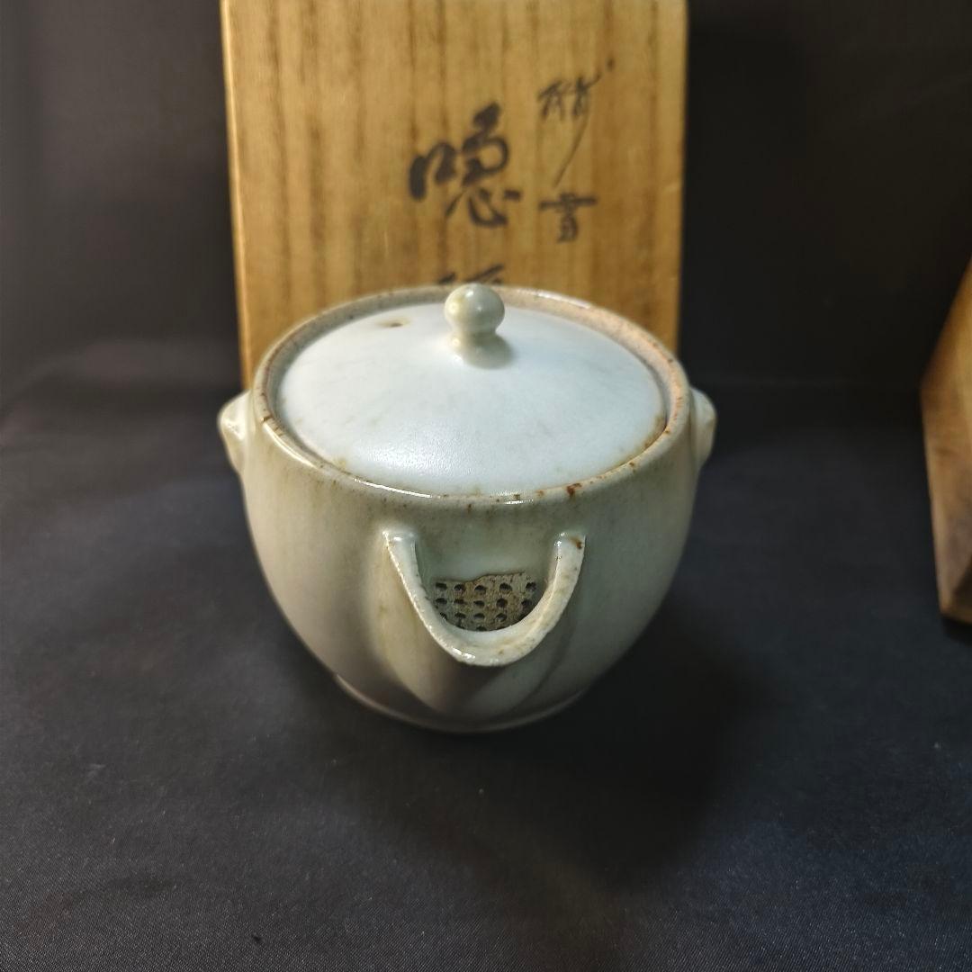 煎茶道具 宝瓶急須 萩焼 青龍窯 共箱 未使用美品 時代物 旧家蔵出 蒐集家放出