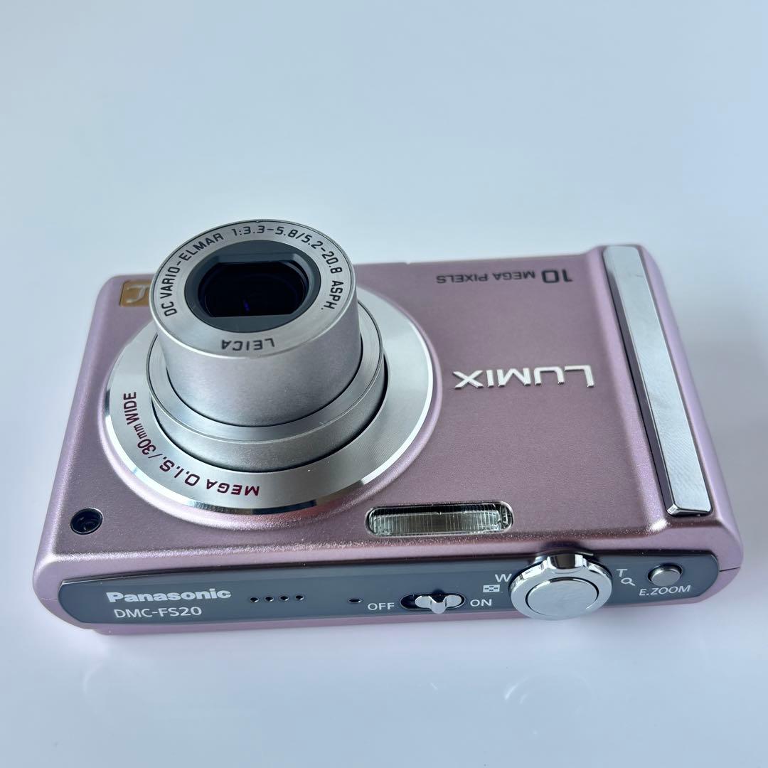 ✨希少ピンク✨届いてすぐ使える！Panasonic LUMIX DMC-FS20
