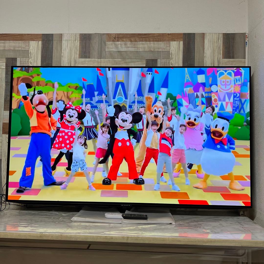 全国送料込❣️SHARP65V型有機ELテレビAndroid TVネット動画◎