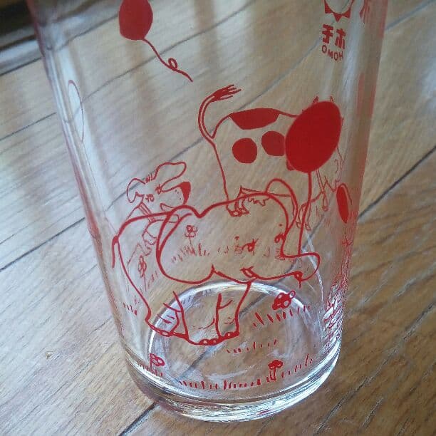 激レア！ミスプリント！森永牛乳　非売品ガラスコップ　レトロ