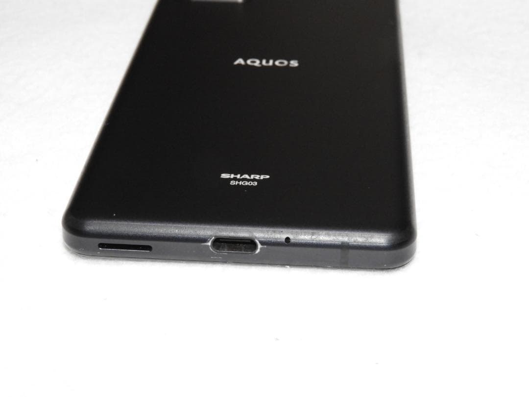 SHARP AQUOS sense5G SHG03 au ブラック SIMフリー