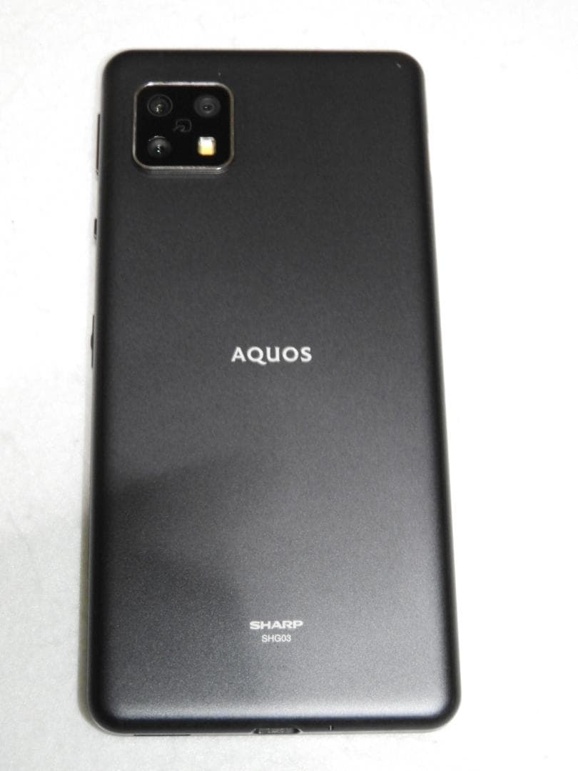 SHARP AQUOS sense5G SHG03 au ブラック SIMフリー