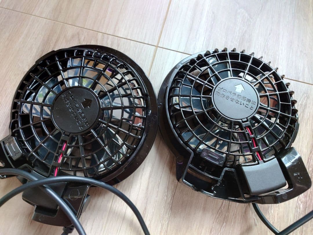 日本製 冷却ファン 2個セット ACアダプター付き