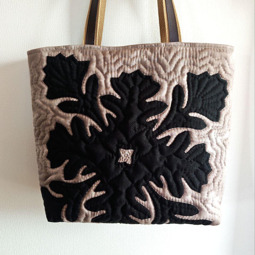 ハンドメイド　ハワイアンキルトバッグ