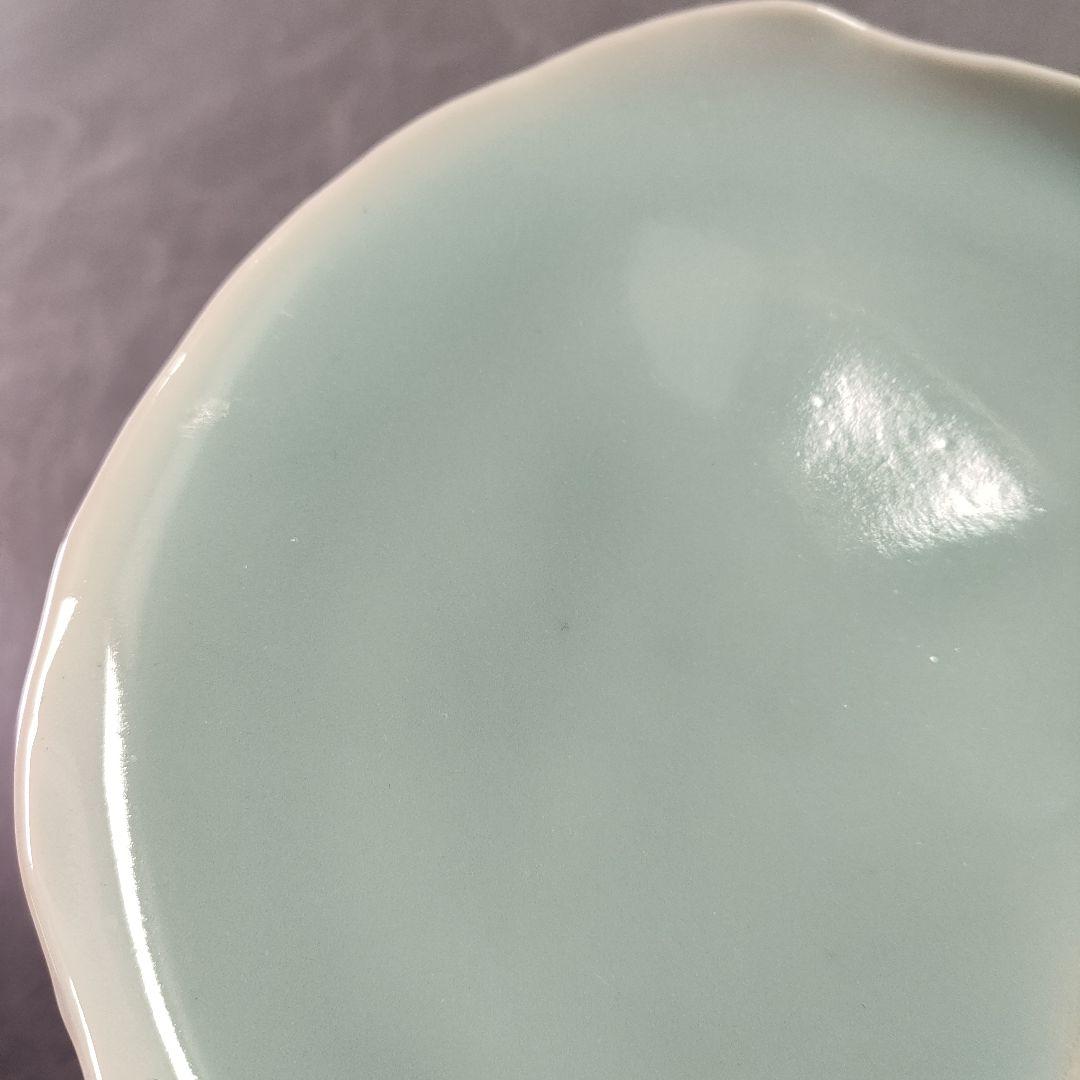 A884-7/色絵金彩青白磁/皿5客/飾皿/盛皿/銘々皿/