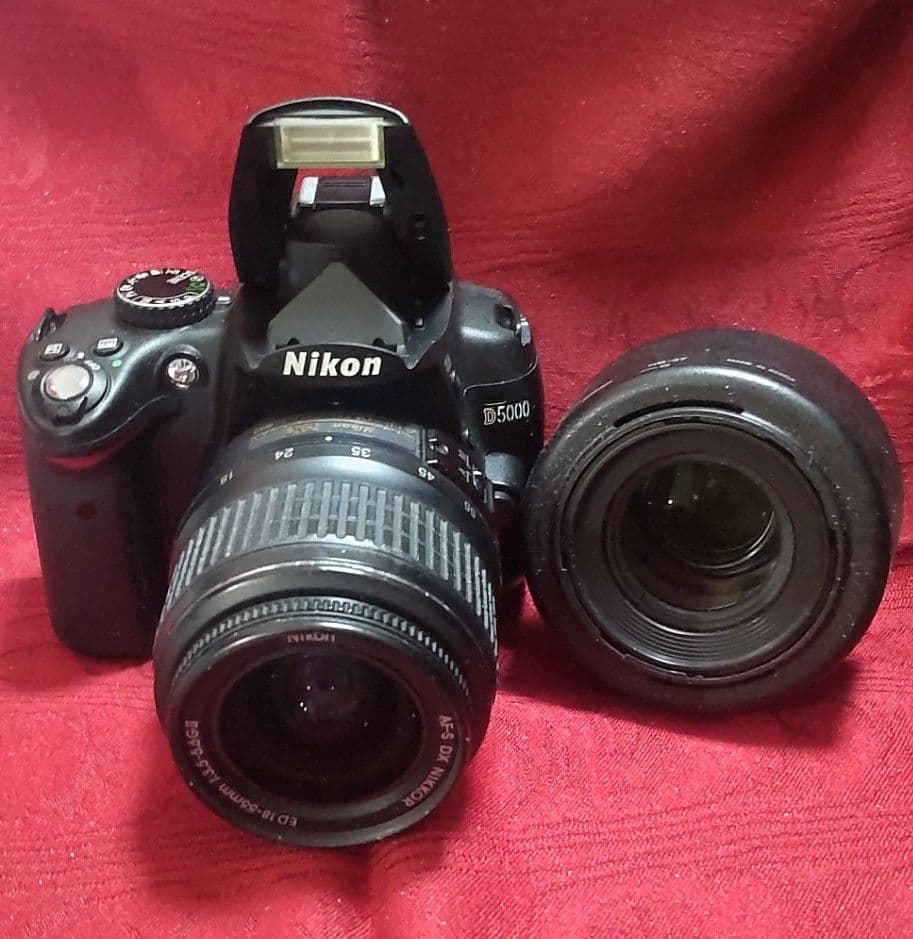 Nikon D5000デジタル一眼レフカメラ＜ 美品/動作確認済＞＋純正Wレンズ