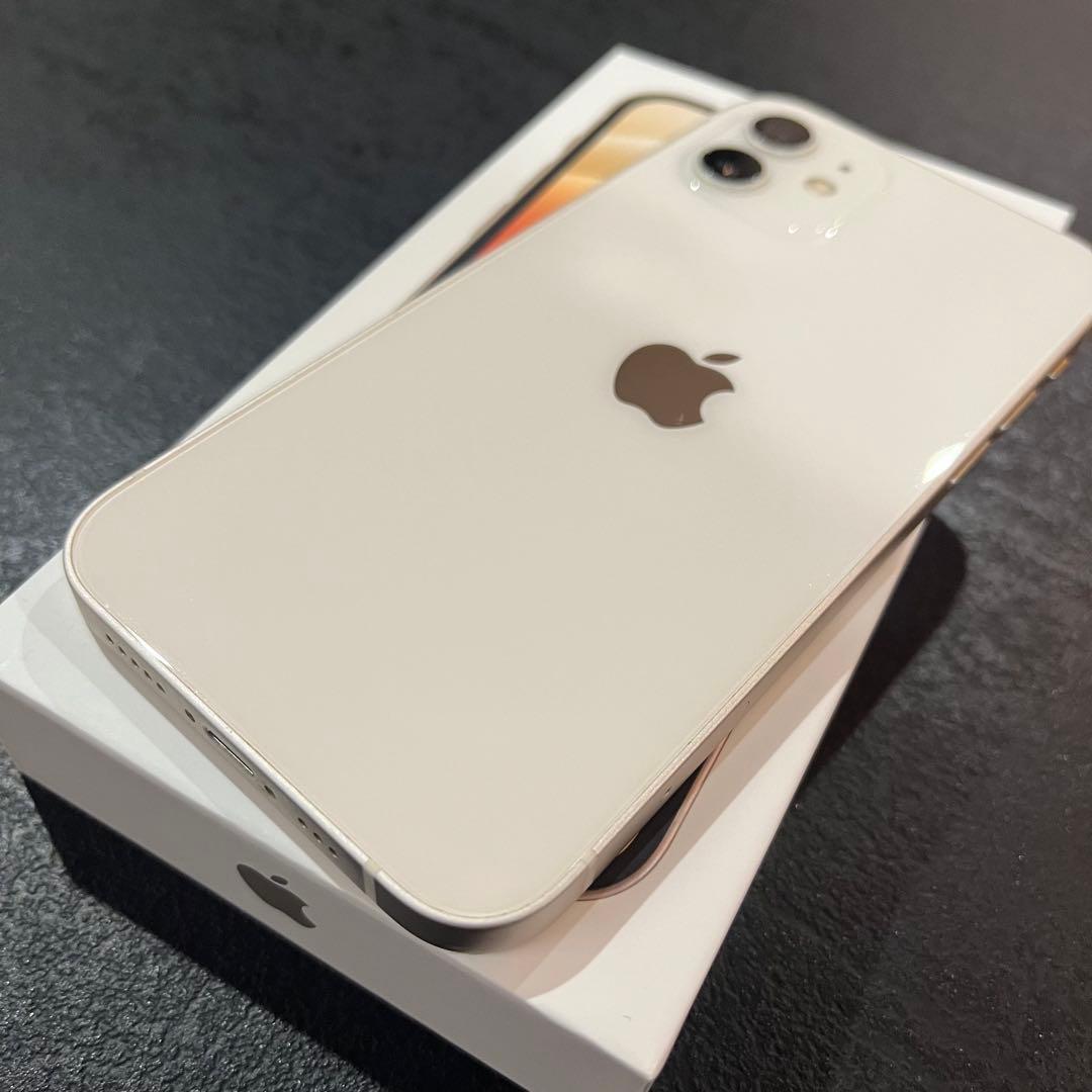 【美品】iPhone 12 64GB ホワイト箱付属　動作良好　バッテリー71％