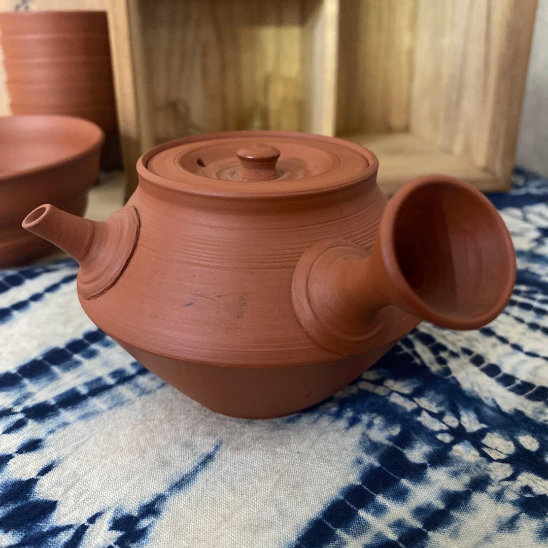 三代　山田常山　常滑焼朱泥　茶器　茶道具