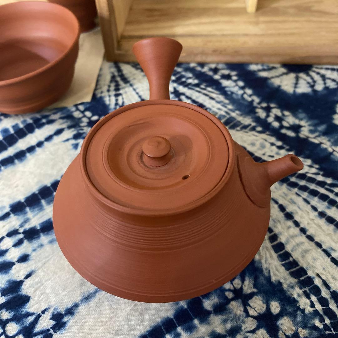 三代　山田常山　常滑焼朱泥　茶器　茶道具
