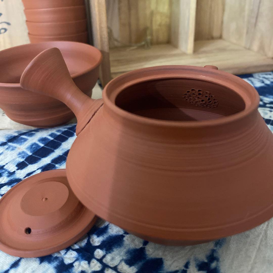 三代　山田常山　常滑焼朱泥　茶器　茶道具