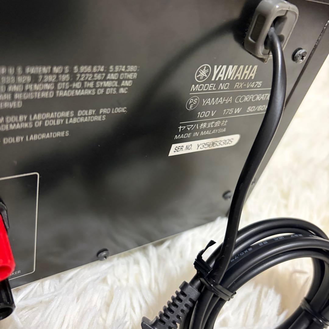 美品 YAMAHA RX-V475 AVアンプ ブラック 動作品