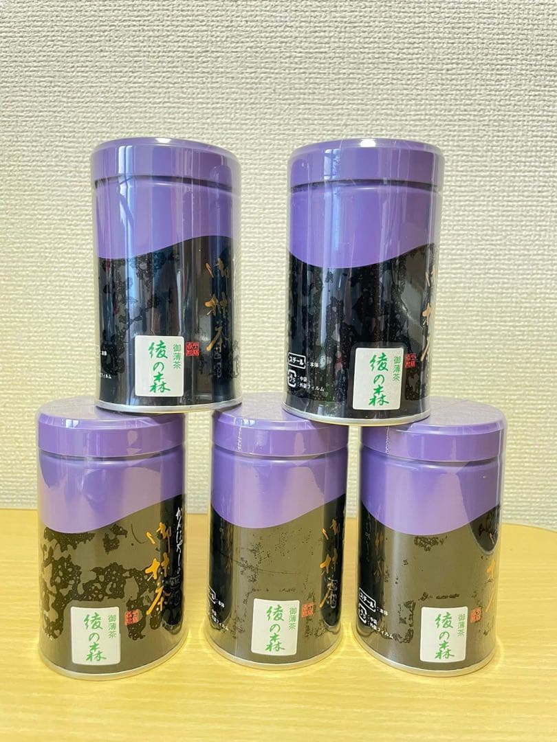上林の綾の森100g:5袋と5缶セット